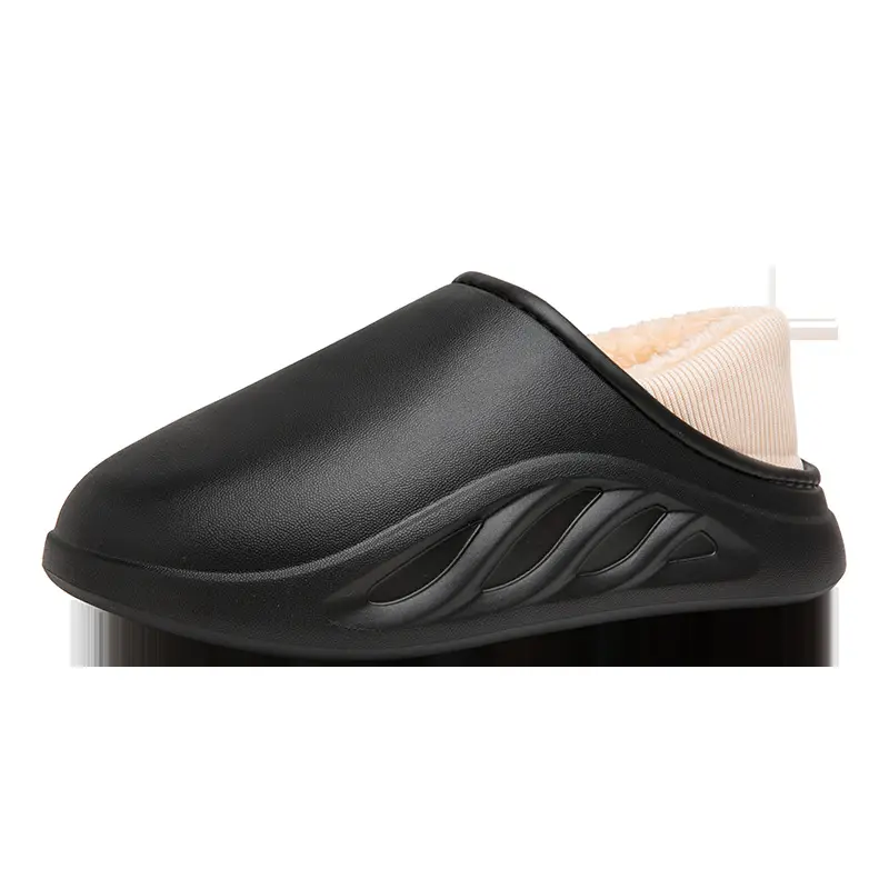 New casual waterproof cotton slippers men's winter cross-border plus size couple slippers all-inclusive slip-on thick-soled cotton shoes - Image 5