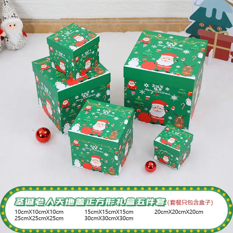 Christmas Gift Boxes with Brown Bow Decor - Image 15