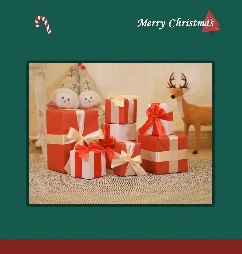 Christmas Gift Boxes with Brown Bow Decor — feature 9