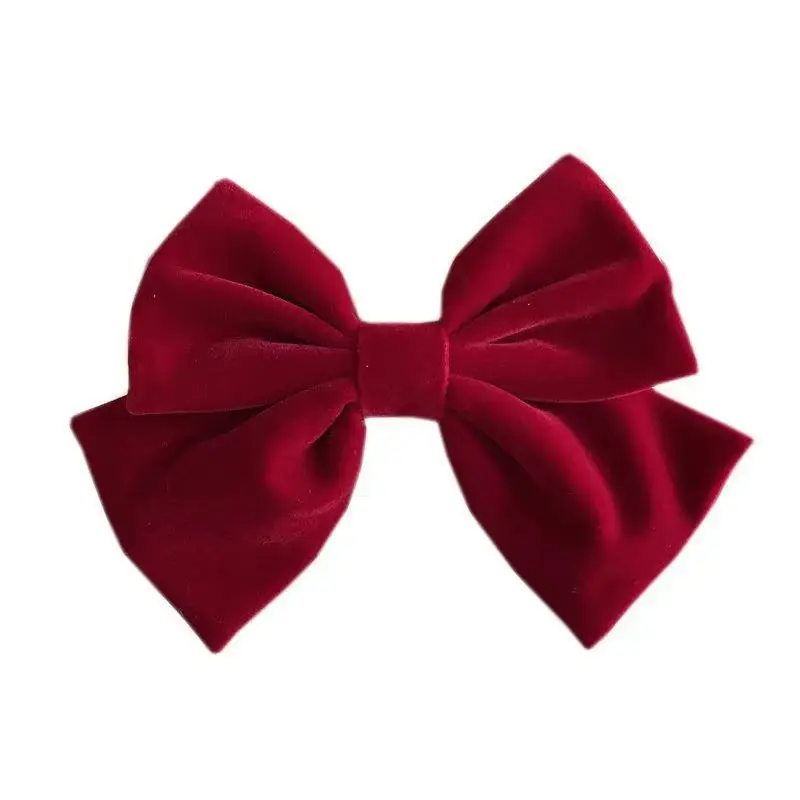 Red Velvet Large Bow Hair Accessory 2023