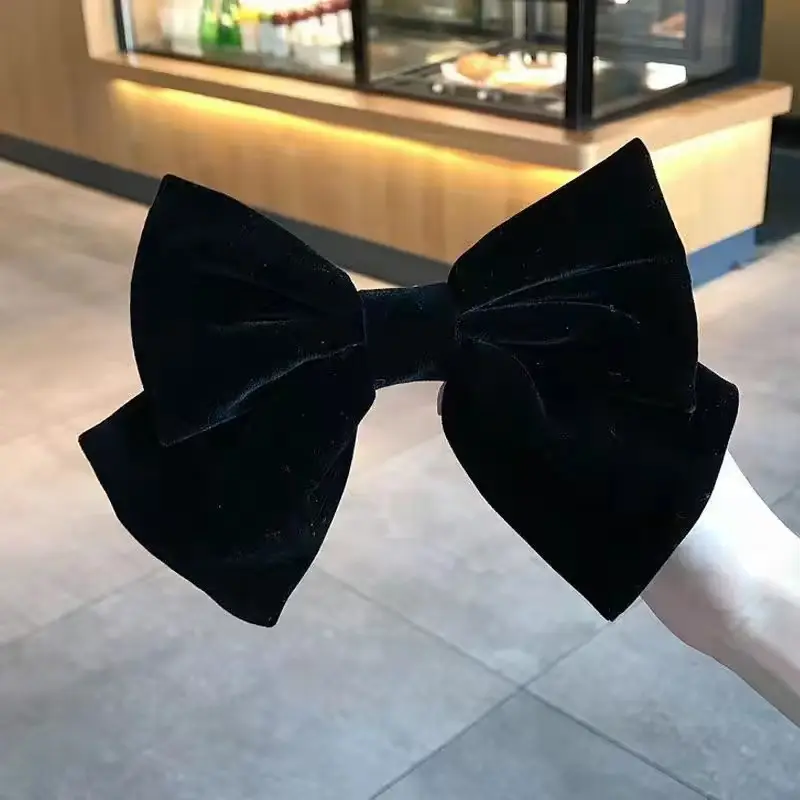 Red Velvet Large Bow Hair Accessory 2023