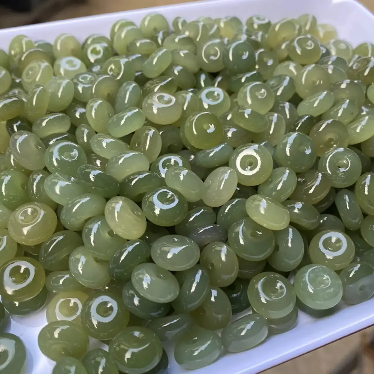 Green Jade Ping An Buckle DIY Jewelry Accessories - Image 4