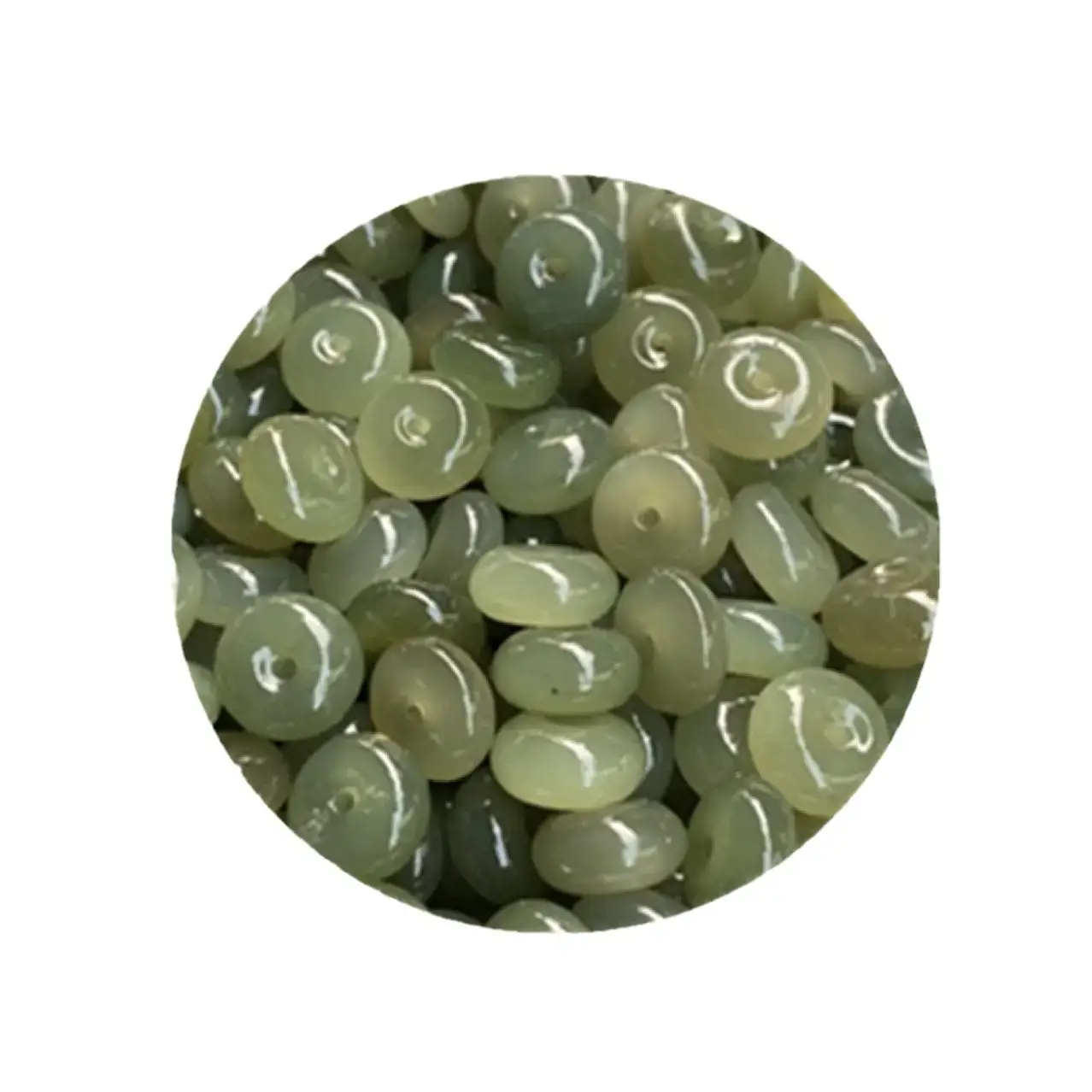 Green Jade Ping An Buckle DIY Jewelry Accessories - Image 5