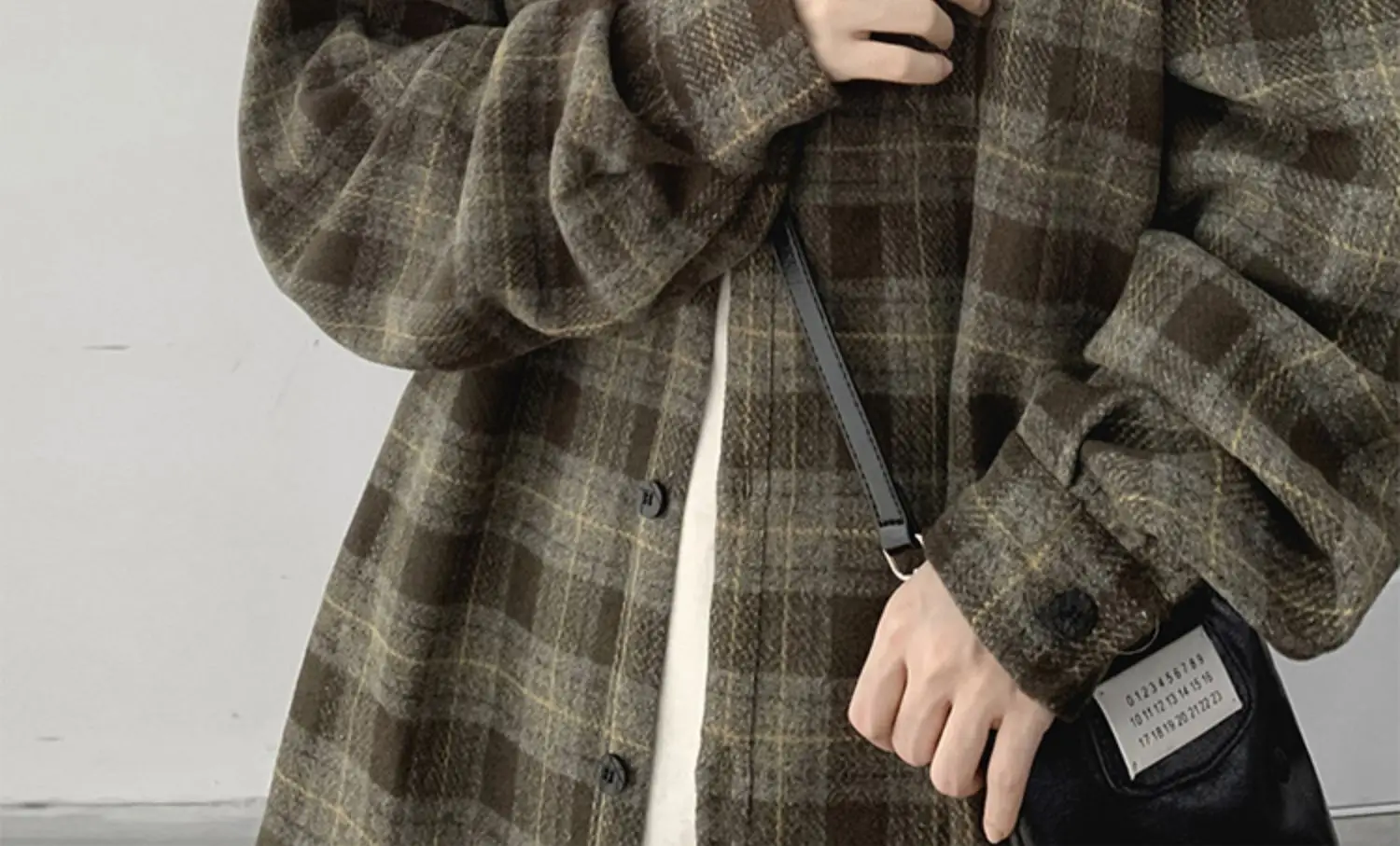 Men Plaid Long Sleeve Coat Spring Autumn Puffy Handsome — feature 13