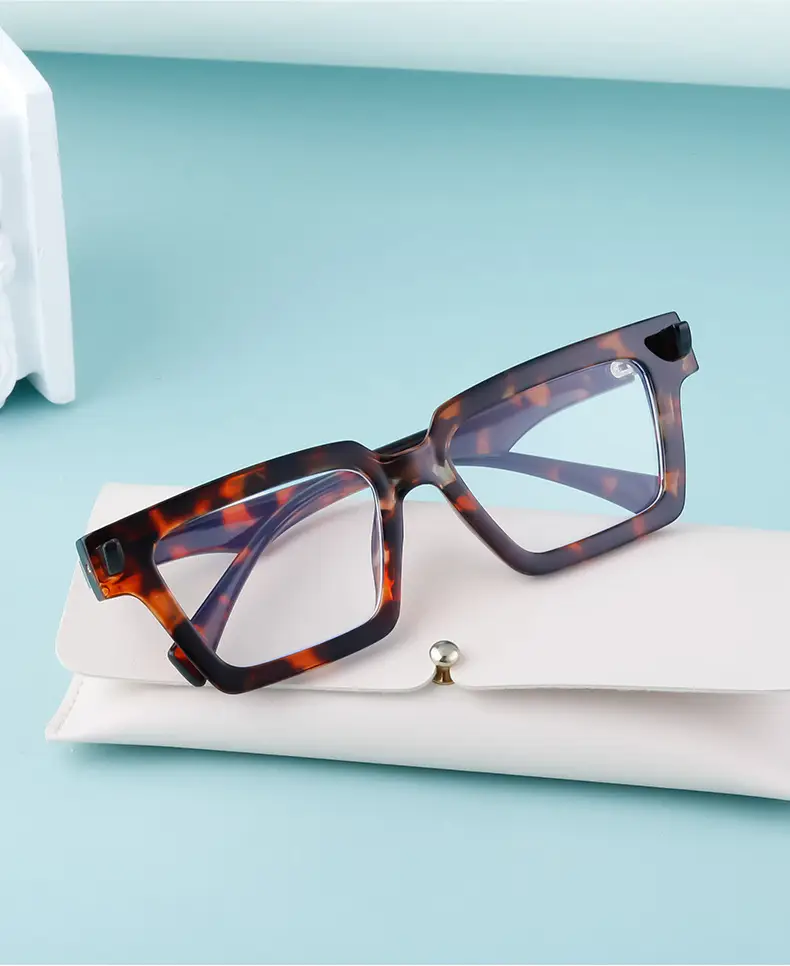 2025 Square Frame Sunglasses for Men Retro White Orange — feature 28