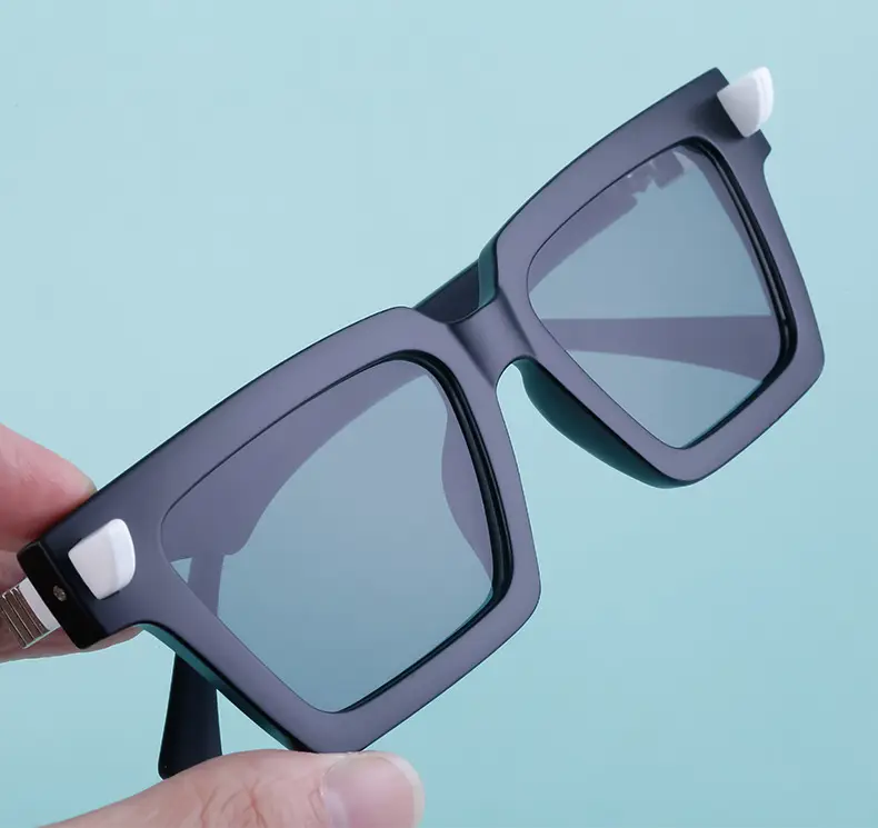 2025 Square Frame Sunglasses for Men Retro White Orange — feature 29