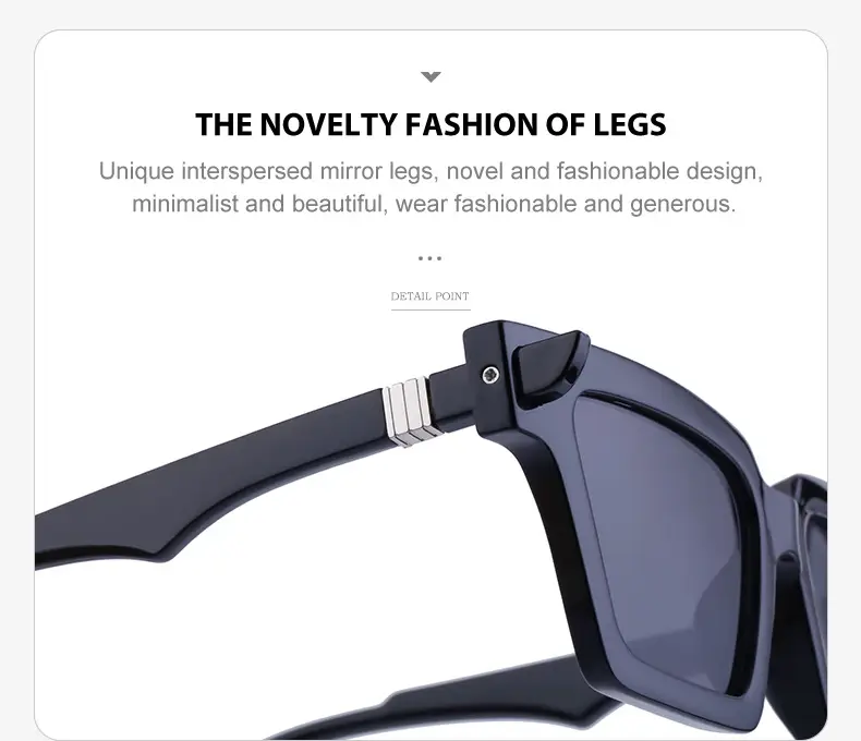 2025 Square Frame Sunglasses for Men Retro White Orange — feature 33
