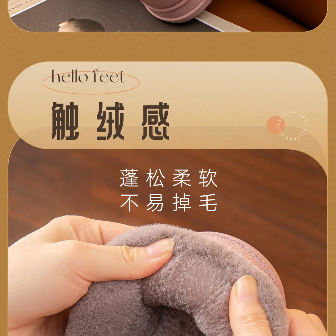 Waterproof Leather Cotton Slippers Autumn and Winter 2026 New Style Indoor Home Non-Slip Outdoor Wear Leather Slippers with Heel Cover Non-Slip Leather Surface — feature 5