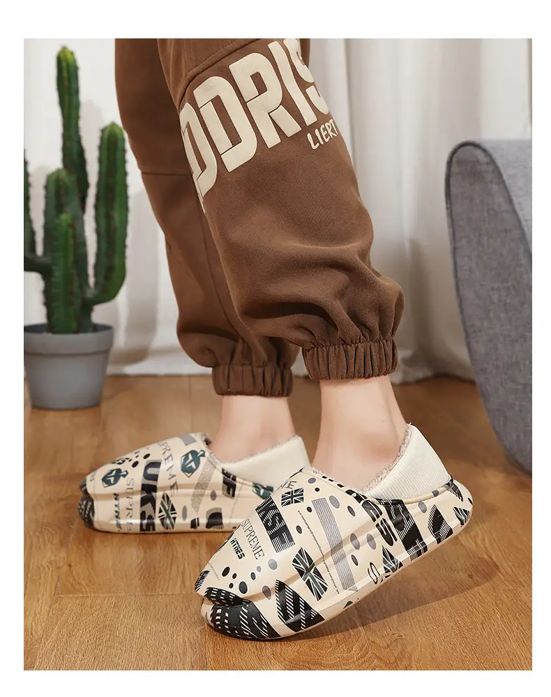 Men Winter Cotton Slipper Cross Border Warm Waterproof — feature 10