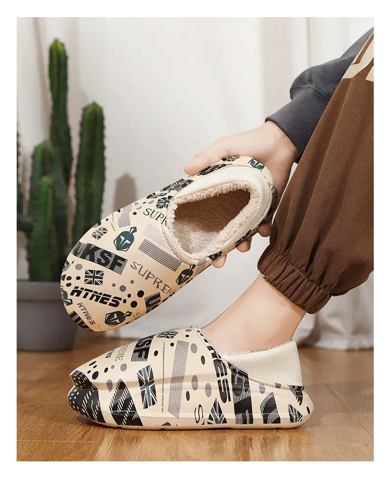 Men Winter Cotton Slipper Cross Border Warm Waterproof — feature 11