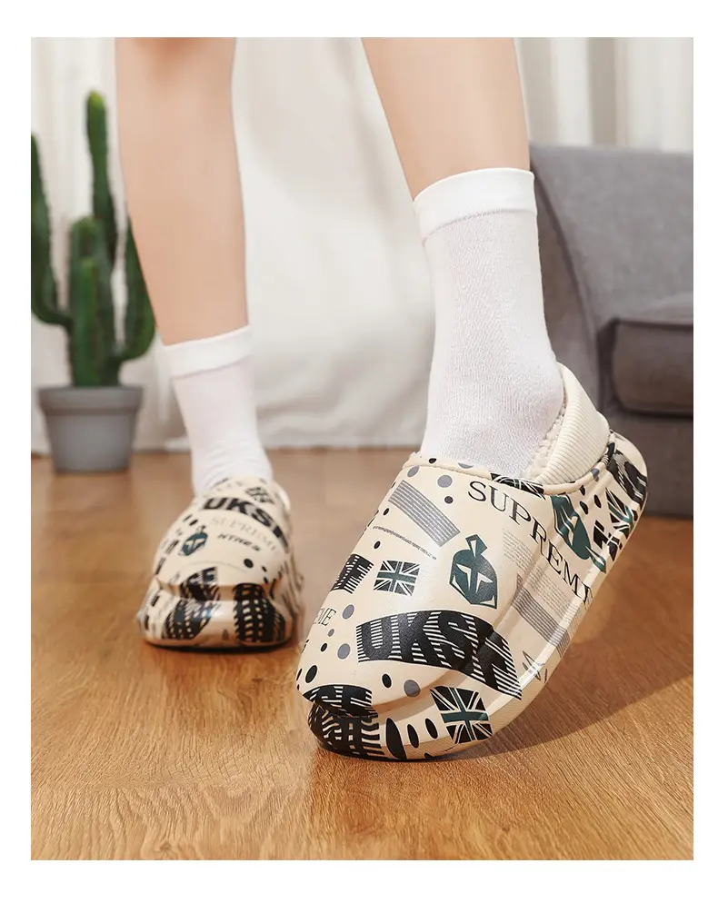Men Winter Cotton Slipper Cross Border Warm Waterproof — feature 13