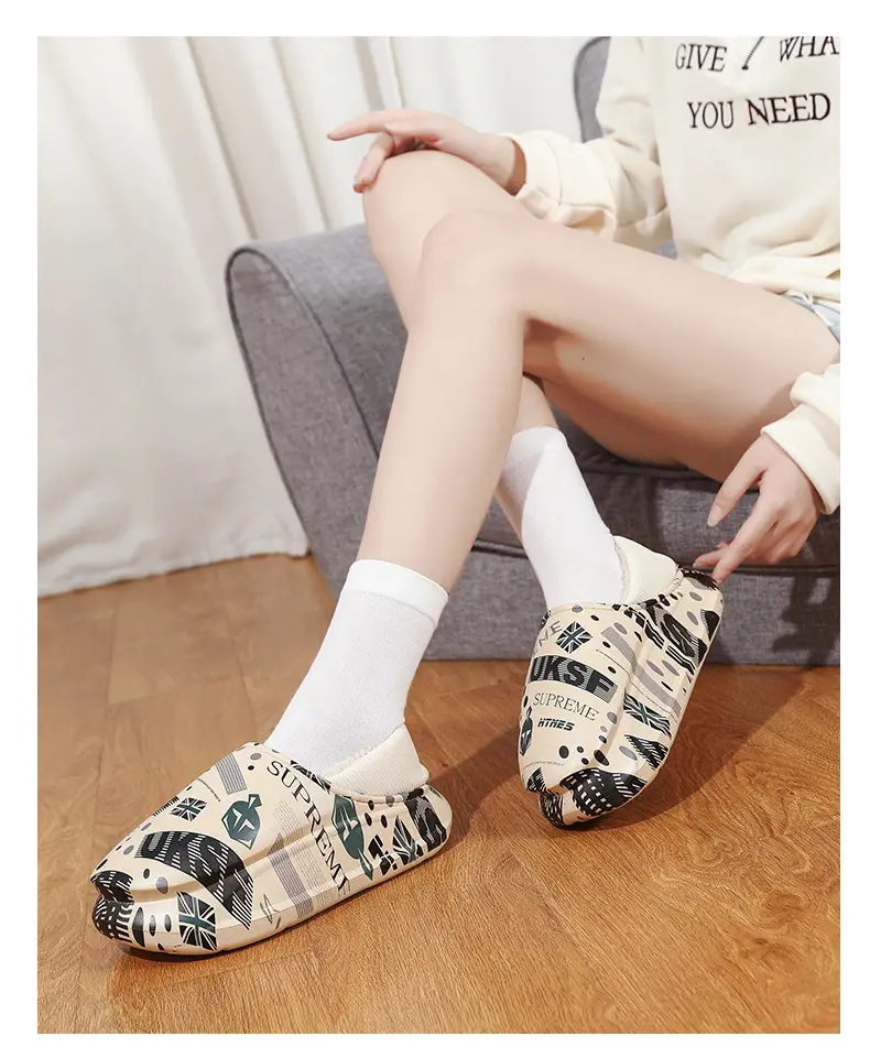 Men Winter Cotton Slipper Cross Border Warm Waterproof — feature 14