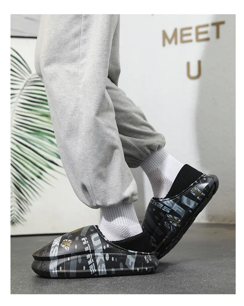 Men Winter Cotton Slipper Cross Border Warm Waterproof — feature 17