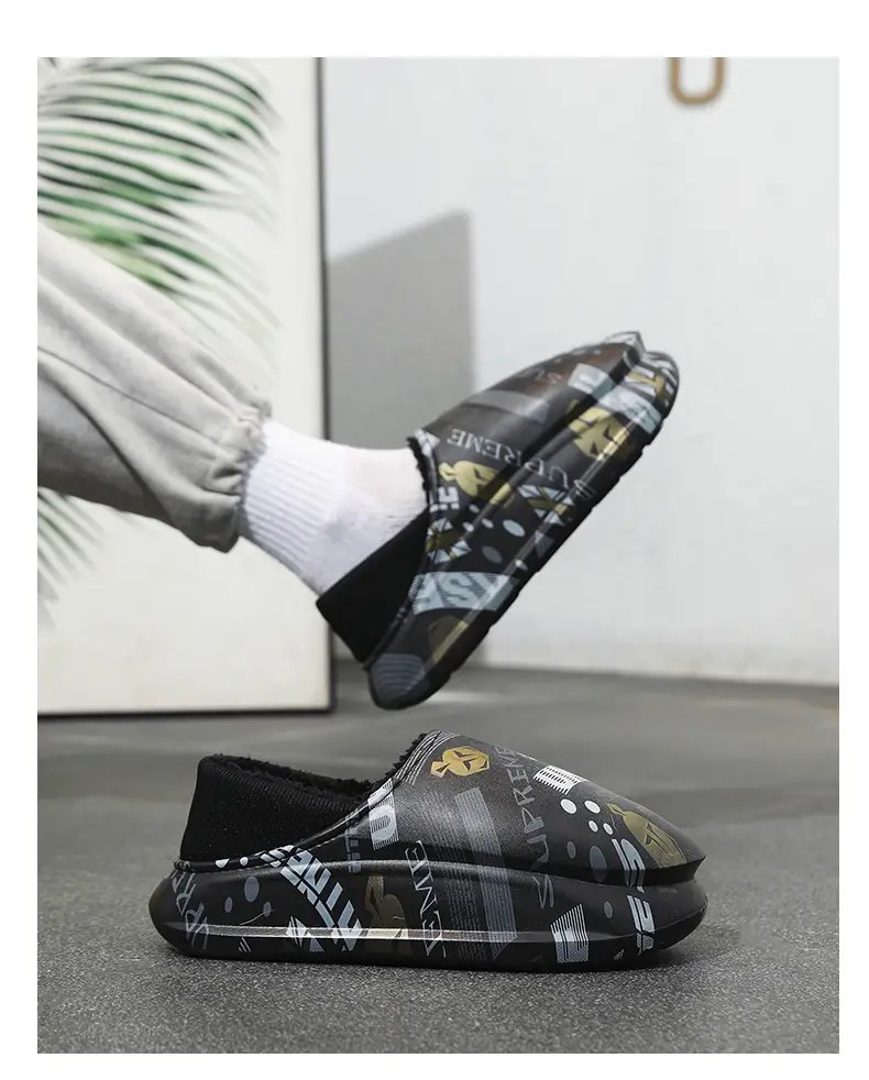 Men Winter Cotton Slipper Cross Border Warm Waterproof — feature 18