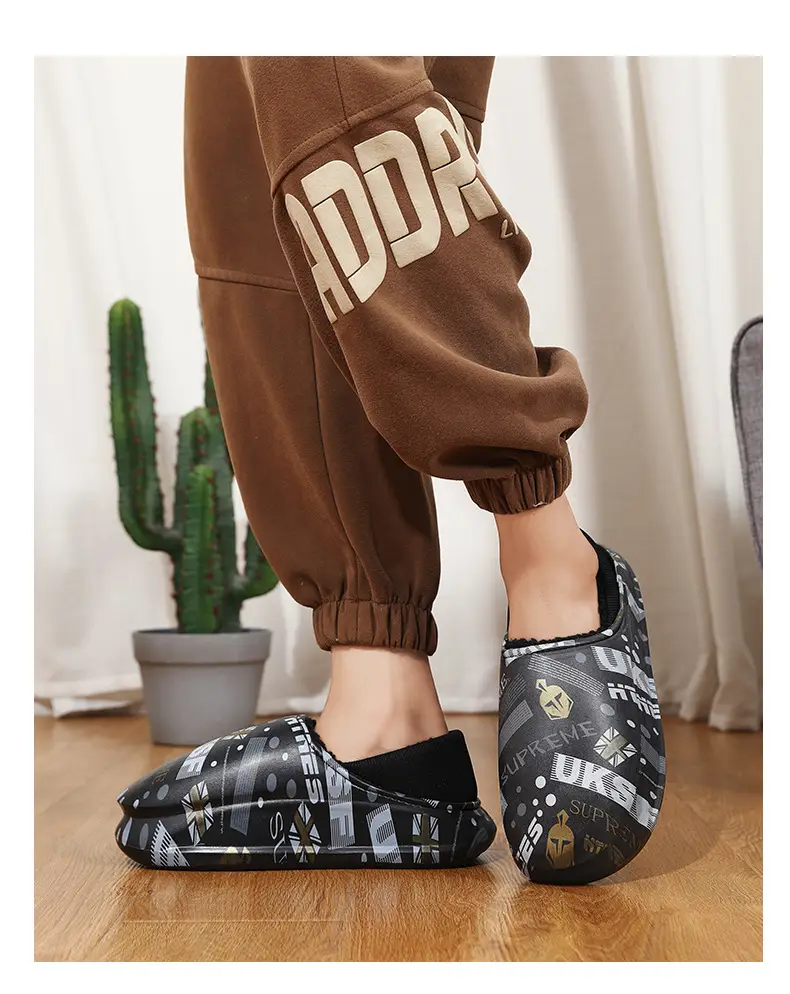 Men Winter Cotton Slipper Cross Border Warm Waterproof — feature 19