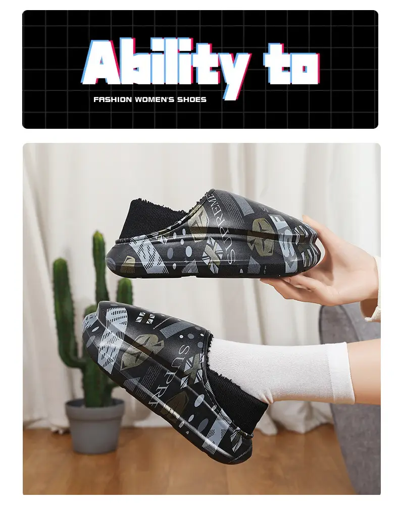 Men Winter Cotton Slipper Cross Border Warm Waterproof — feature 2