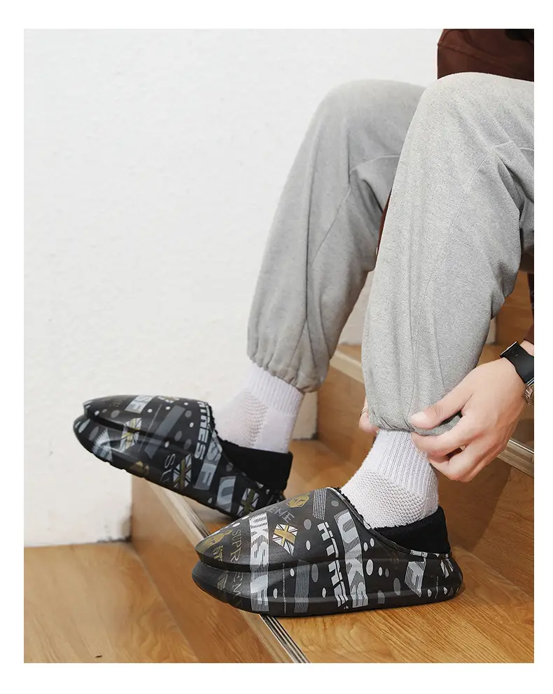 Men Winter Cotton Slipper Cross Border Warm Waterproof — feature 20