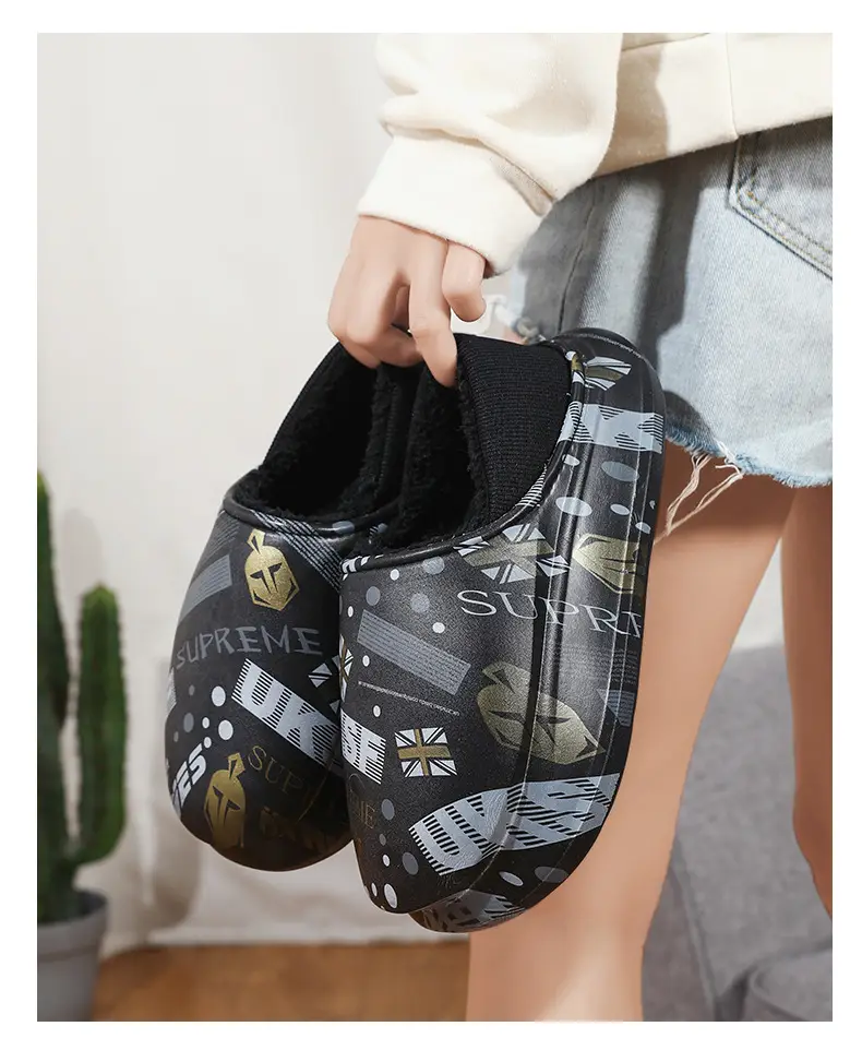 Men Winter Cotton Slipper Cross Border Warm Waterproof — feature 21
