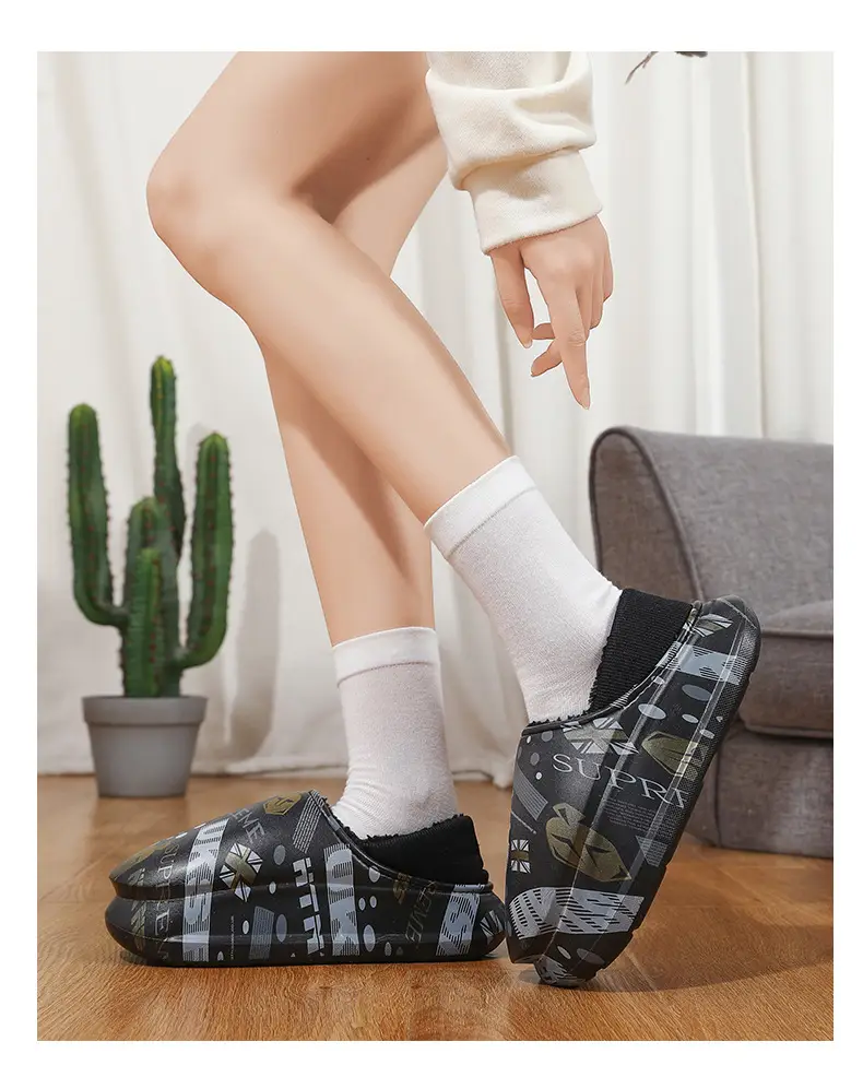 Men Winter Cotton Slipper Cross Border Warm Waterproof — feature 23