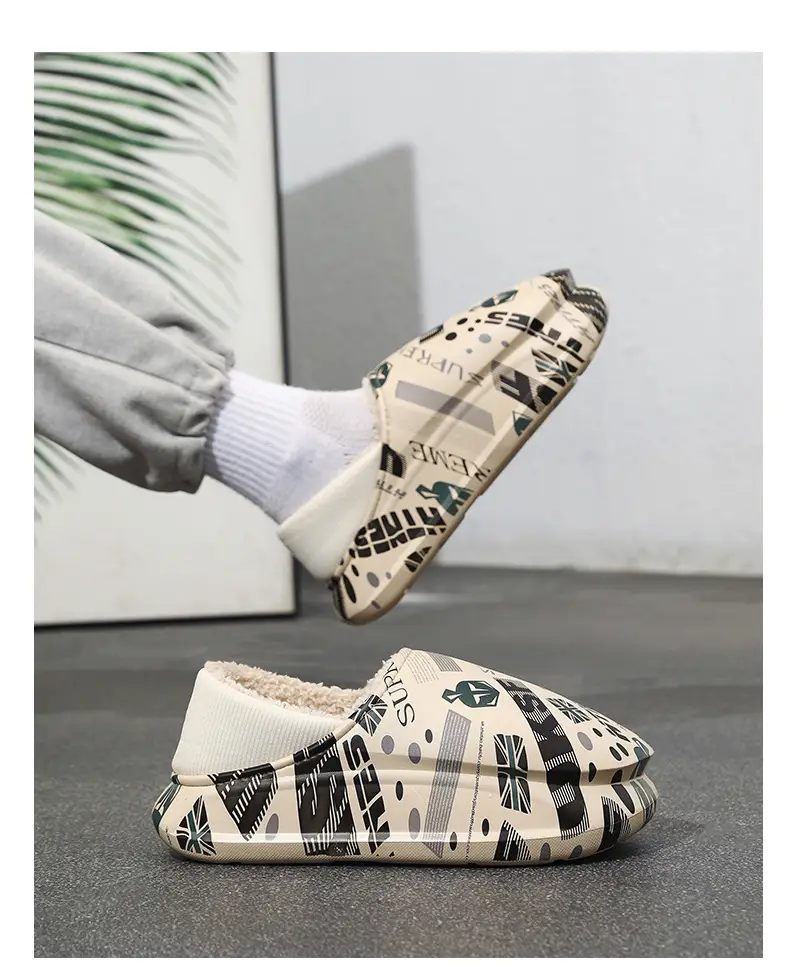 Men Winter Cotton Slipper Cross Border Warm Waterproof — feature 9