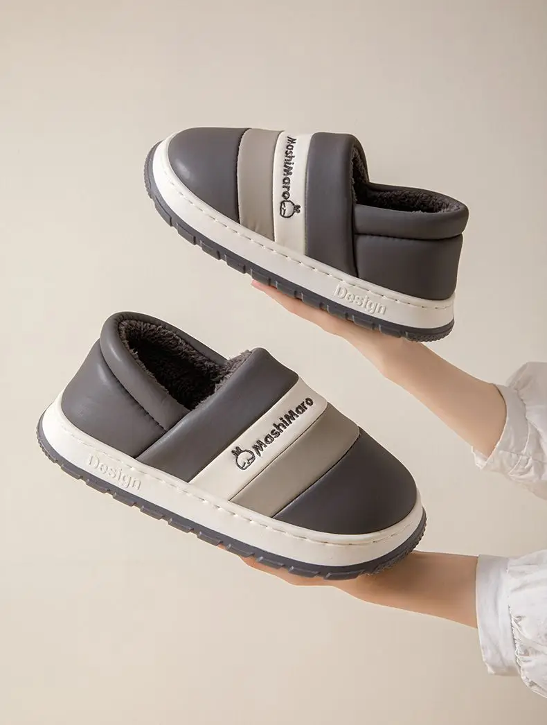 Mashimoto Men's Waterproof Winter Slippers Warm Fleece Lined — feature 10