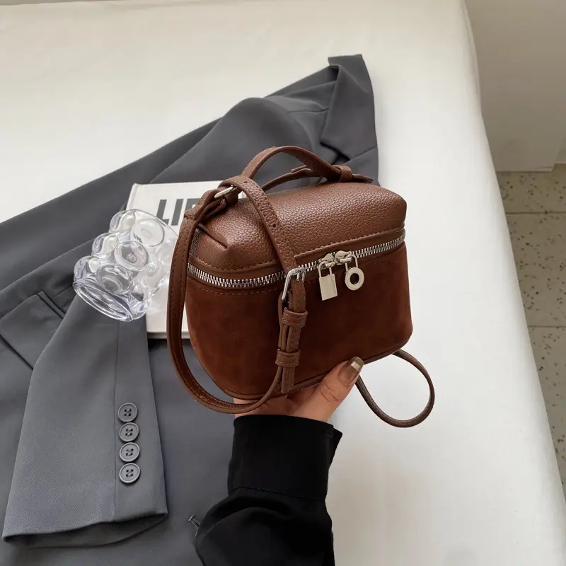 2023 Brown Leather Crossbody Bag for Women - Image 2