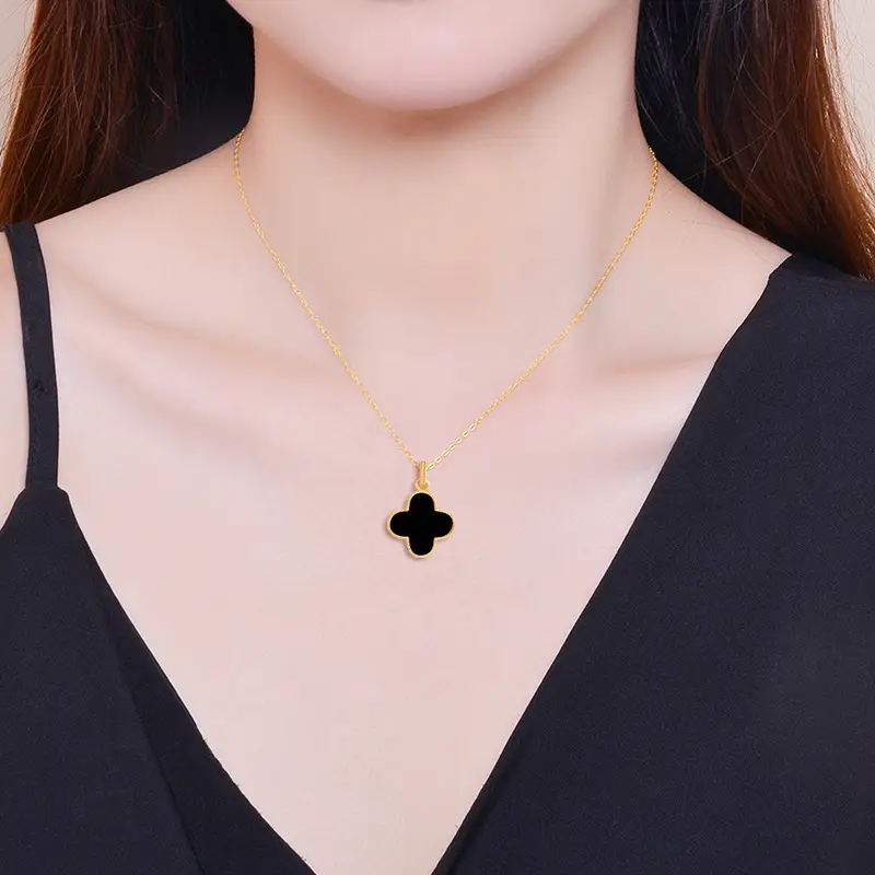 S925 Silver Clover Pendant for Women - Image 4