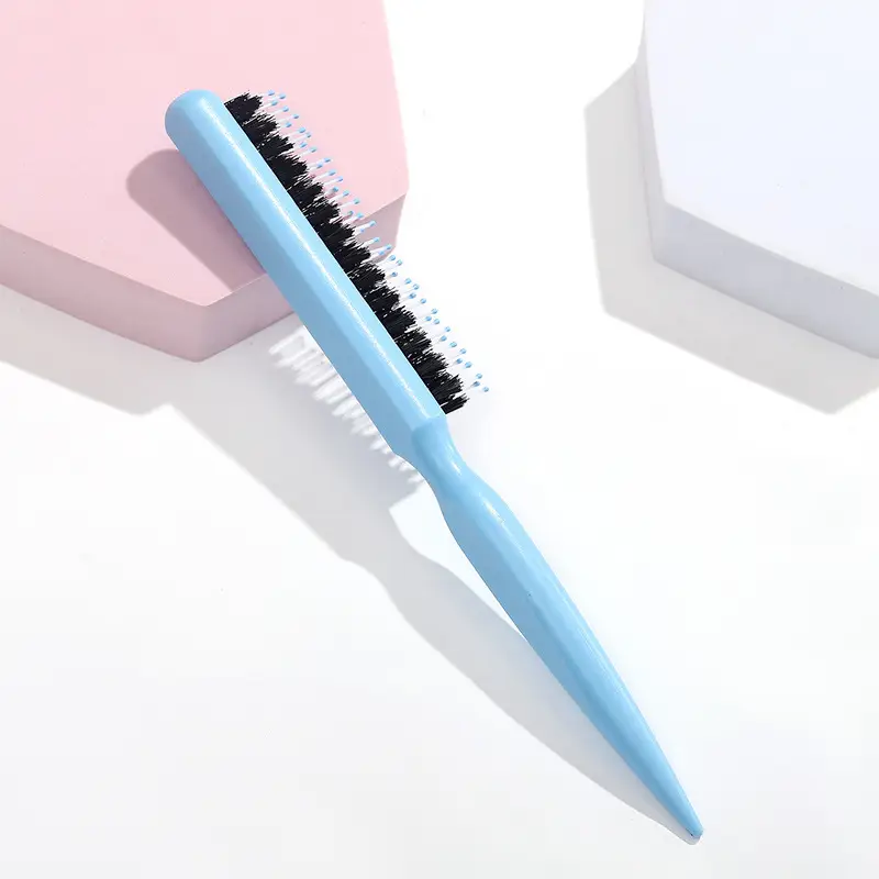Cross-Border Massage Hair Comb Blue Pointed Tail Large - Image 3