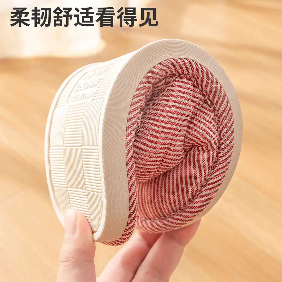 Cotton slippers women's four seasons indoor home leisure non-slip couple home new non-slip spring and autumn cotton and linen slippers men - Image 6