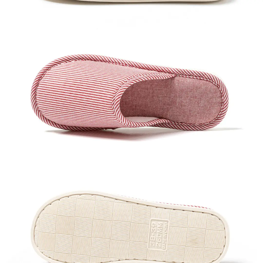 Cotton slippers women's four seasons indoor home leisure non-slip couple home new non-slip spring and autumn cotton and linen slippers men — feature 21