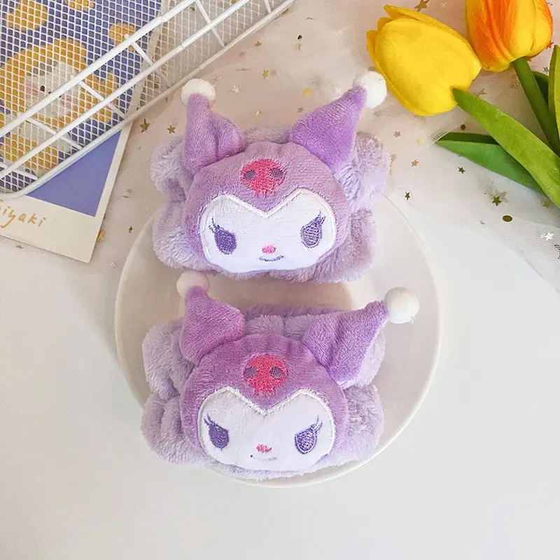 Cute Plush Cartoon Headband for Women Blue Bow - Image 11