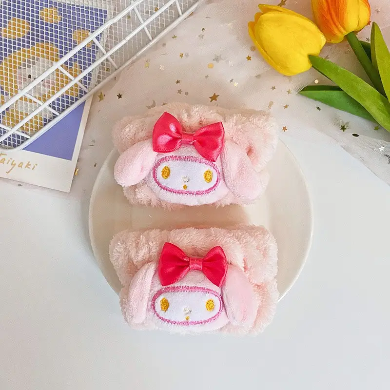 Cute Plush Cartoon Headband for Women Blue Bow - Image 12