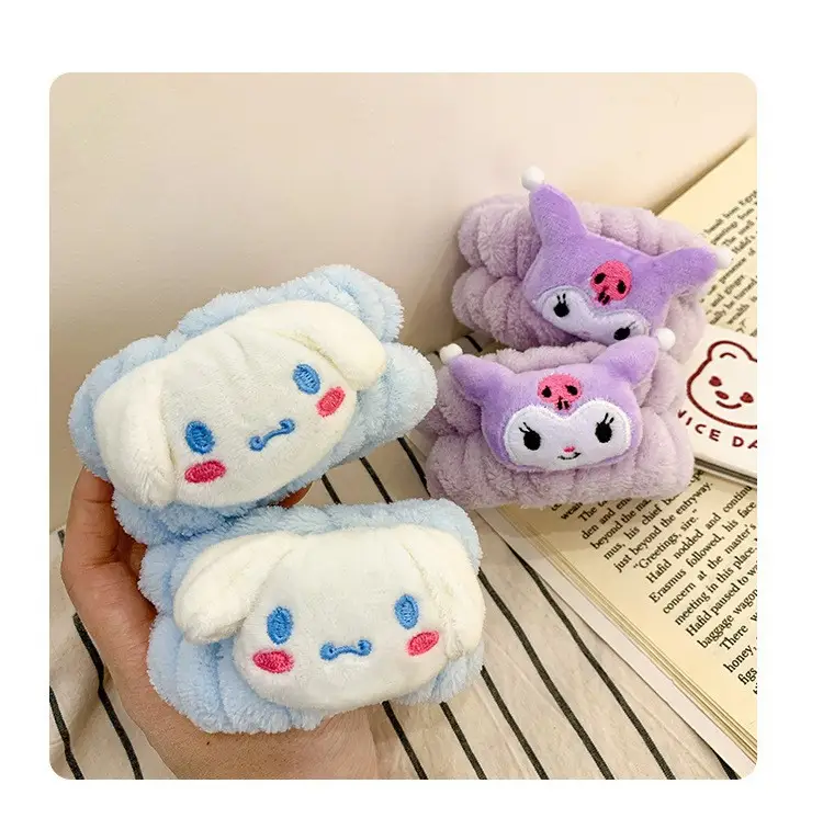 Cute Plush Cartoon Headband for Women Blue Bow - Image 16
