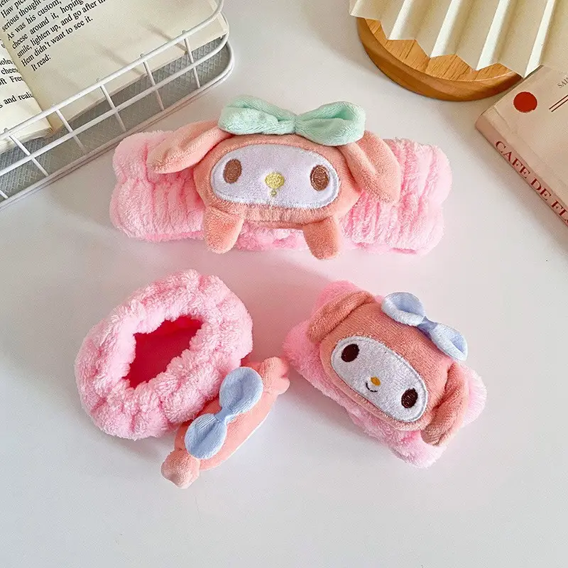 Cute Plush Cartoon Headband for Women Blue Bow - Image 7