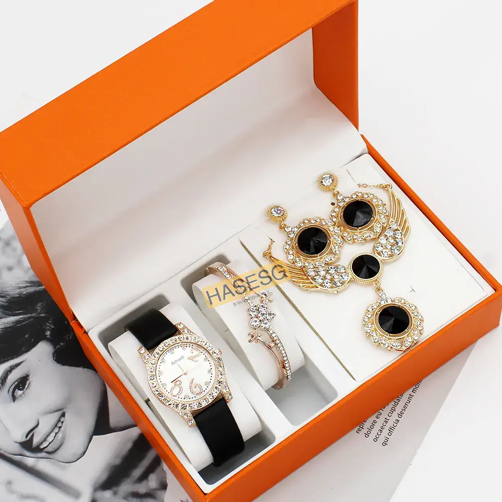 Luxury Gift Set for Women's Watch & Earrings - Image 3
