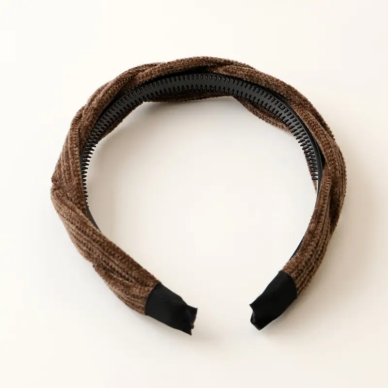 2024 Velvet Twist Hairband Black White Women â feature 20