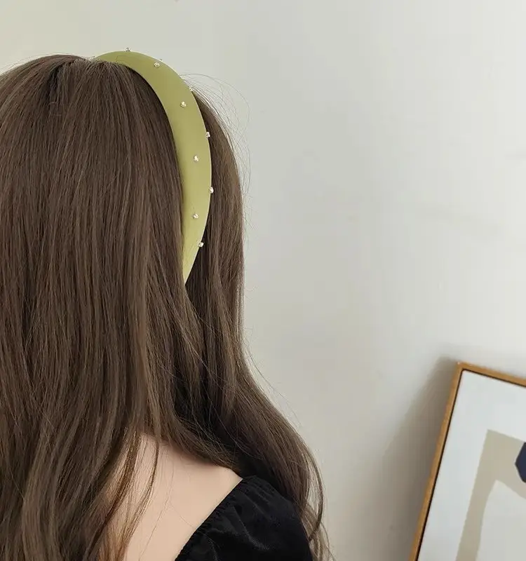 Satin Skull Top Headband with Rhinestone Accents — feature 8