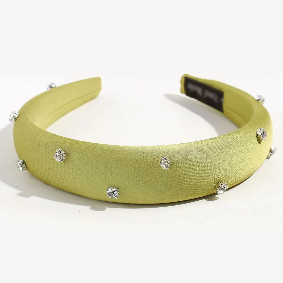 Satin Skull Top Headband with Rhinestone Accents - Image 4