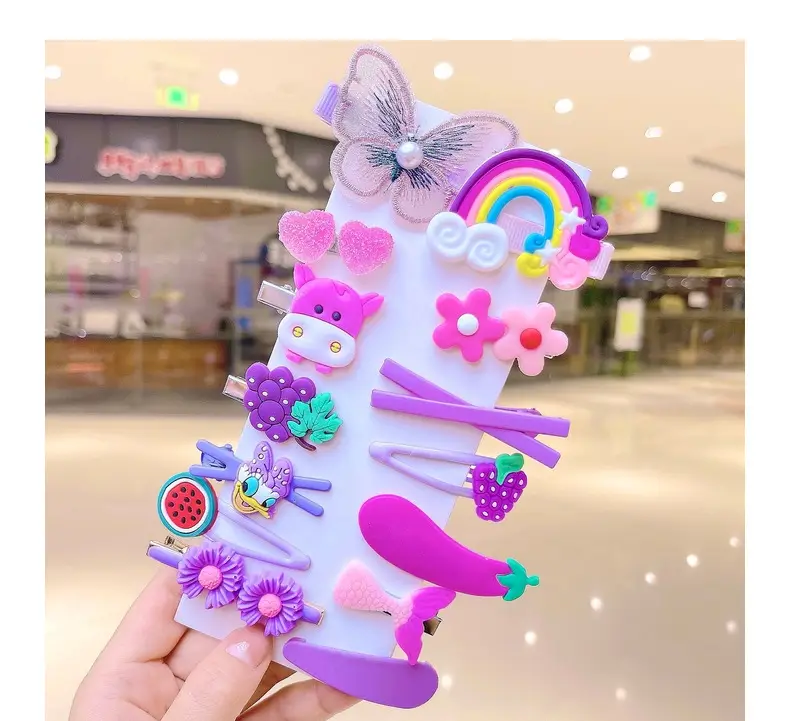 Kids Rainbow Hair Clips Set for Girls — feature 16