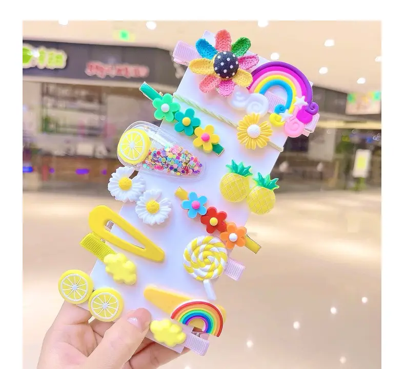 Kids Rainbow Hair Clips Set for Girls — feature 17