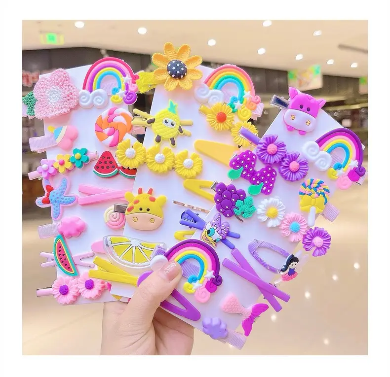 Kids Rainbow Hair Clips Set for Girls — feature 18