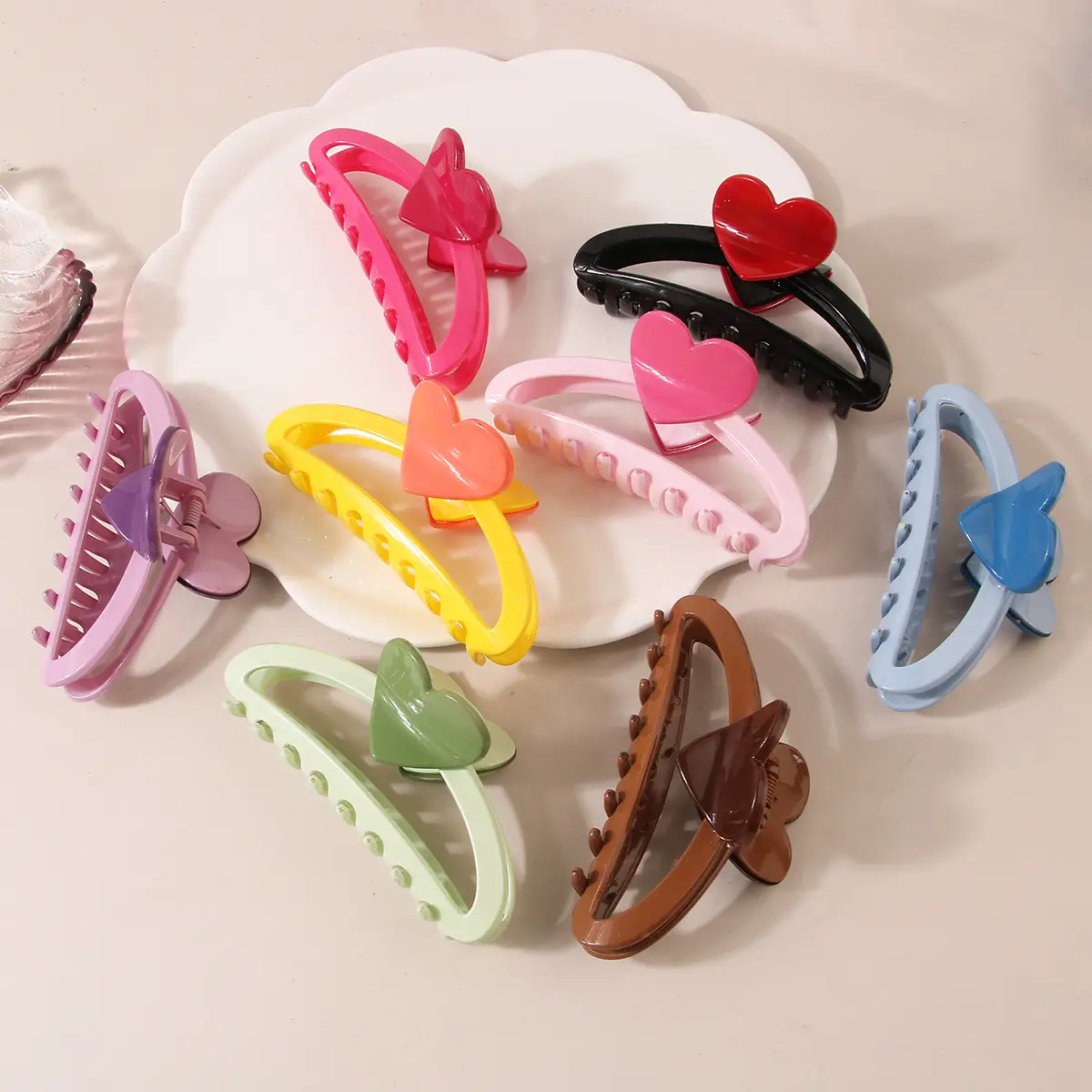 Korean Dopamine Hair Clips Heart Moon Clip Set — feature 4
