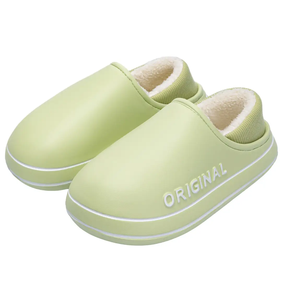 Lidani waterproof EVA cotton shoes women winter wear warm home non-slip moon shoes lovers slippers men's wholesale