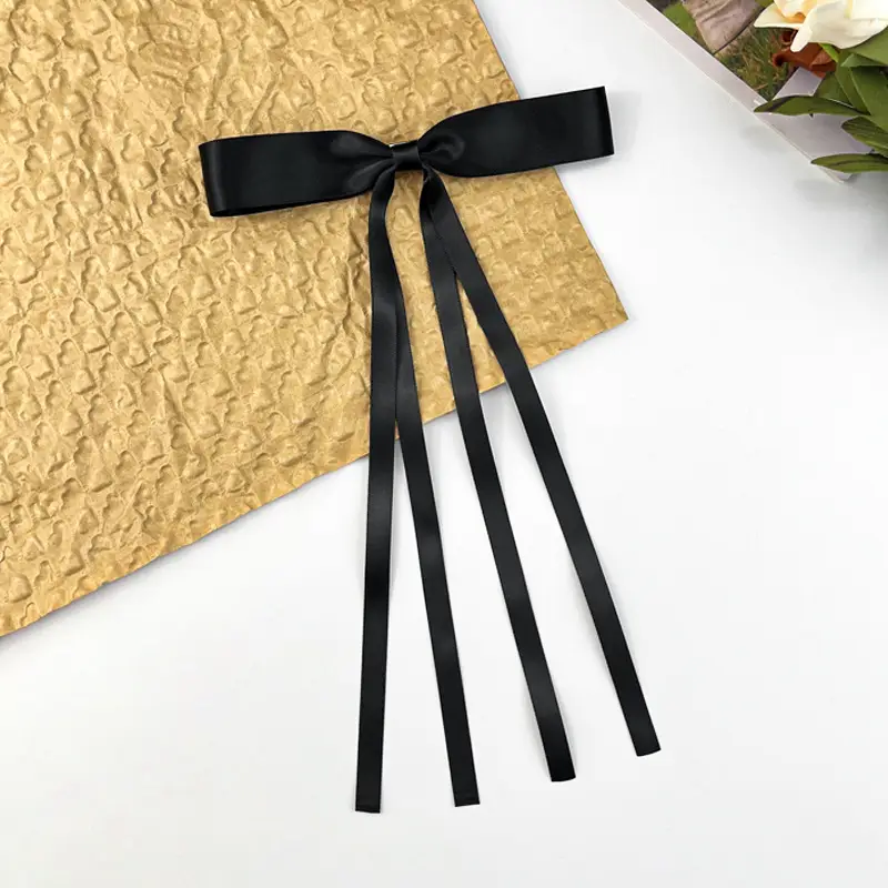 Black Tassel Hairpin with Bow for Women — feature 14