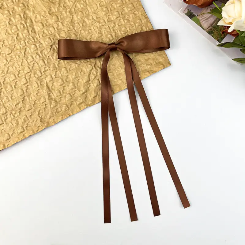 Black Tassel Hairpin with Bow for Women
