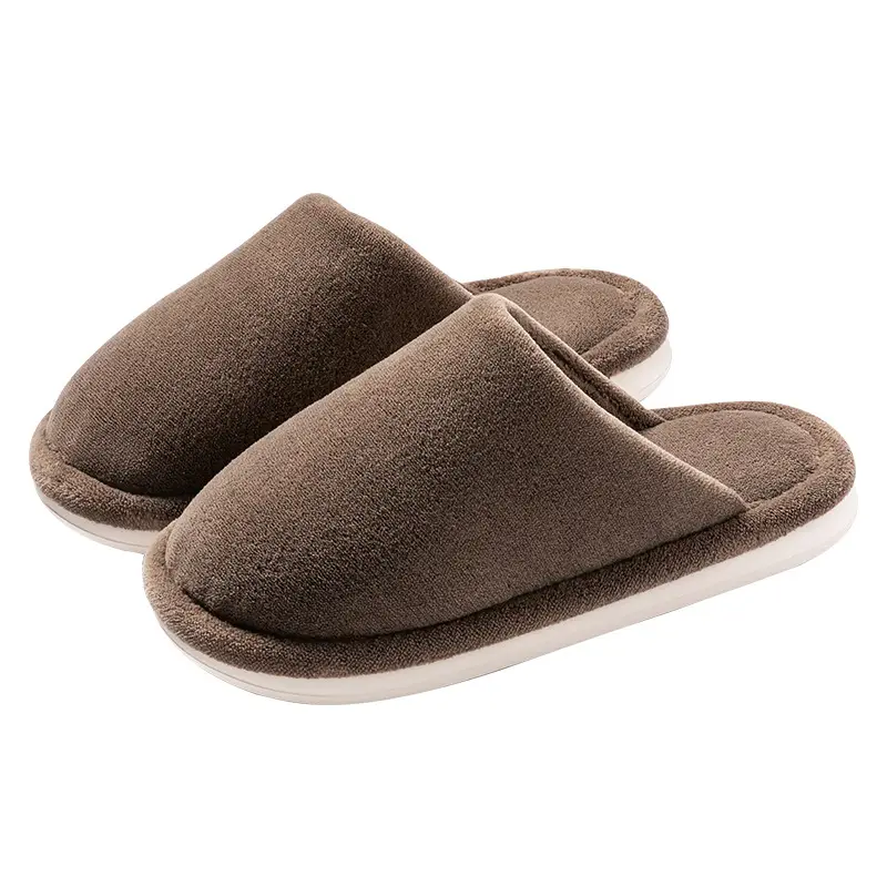 plus size Cotton Slippers Men's Autumn and Winter Home Indoor Non-slip Warm Thick Bottom Household Thick Bottom Wool Slippers for Men in Winter - Image 13