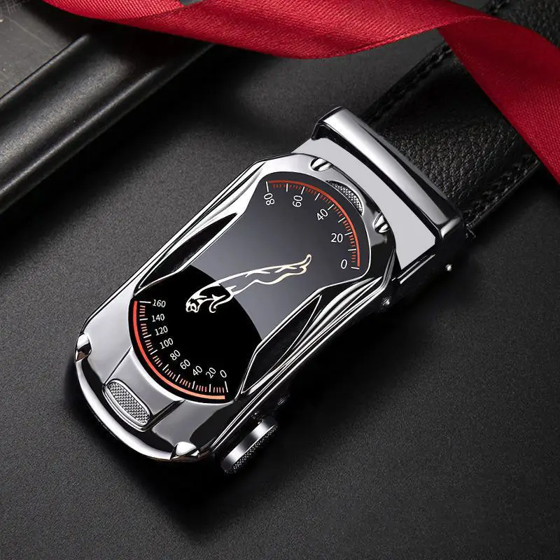 Men's Black Leather Belt with Buckle 150Cm Waistband - Image 10