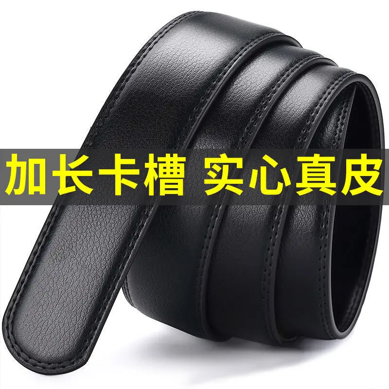 Men's Black Leather Belt with Buckle 150Cm Waistband - Image 12