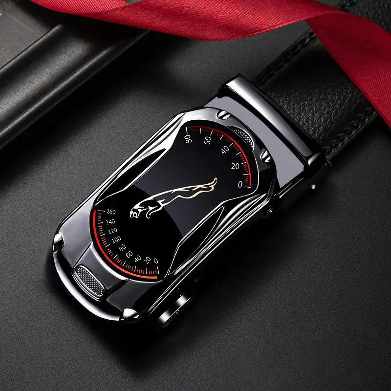 Men's Black Leather Belt with Buckle 150Cm Waistband - Image 9