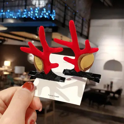 A6# ears-a pair of red antlers